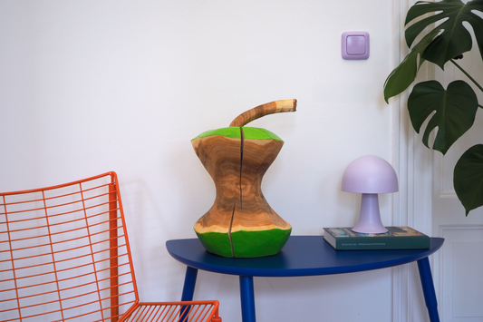 Grüner Apfelgriebsch - kleine Holzkunst mit Charakter