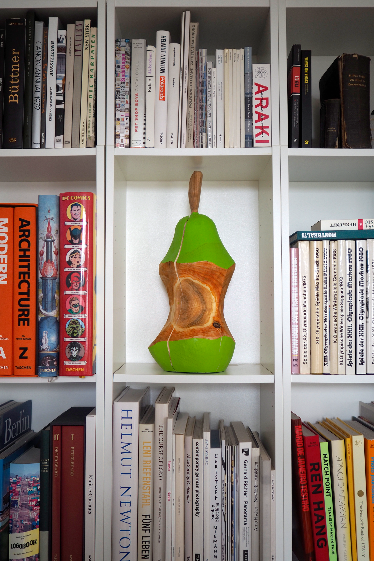 Grüner Birnengriebsch - kleine Holzkunst mit Charakter
